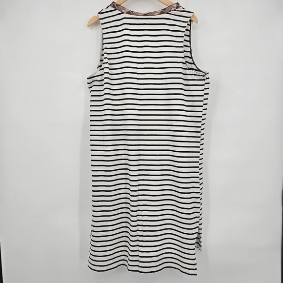 Striped Sleeveless Ava & Viv Dress with Tassel Detail - Picture 7 of 9
